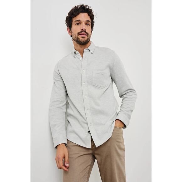 Rails Berkeley Light Grey Soft Brushed Lightweight Flannel Shirt Jacket M - Picture 1 of 10